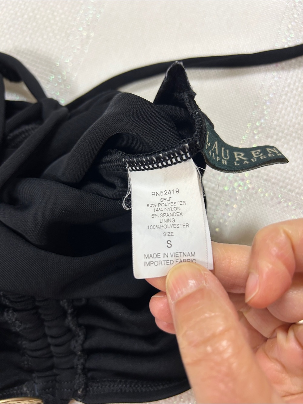 Ralph Lauren Strapless Black Summer Dress with Removable Halter image 6